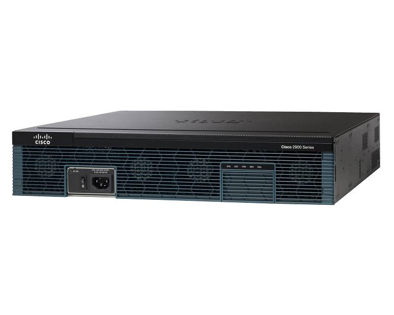 Roteador Cisco 2951 w/3 GE, 4 EHWIC, 3 DSP, CISCO2951/K9